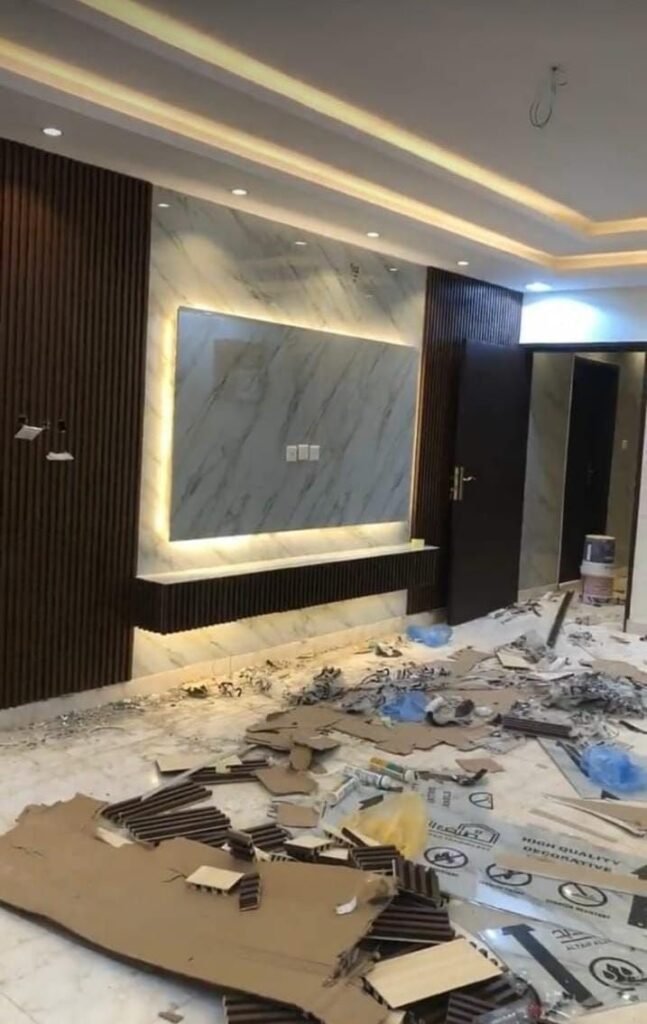 ديكورات تلفزيون وبديل الخشب